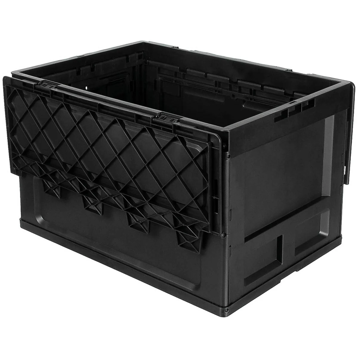 Foldbar plastkasse 60L - Sort - Billede 7