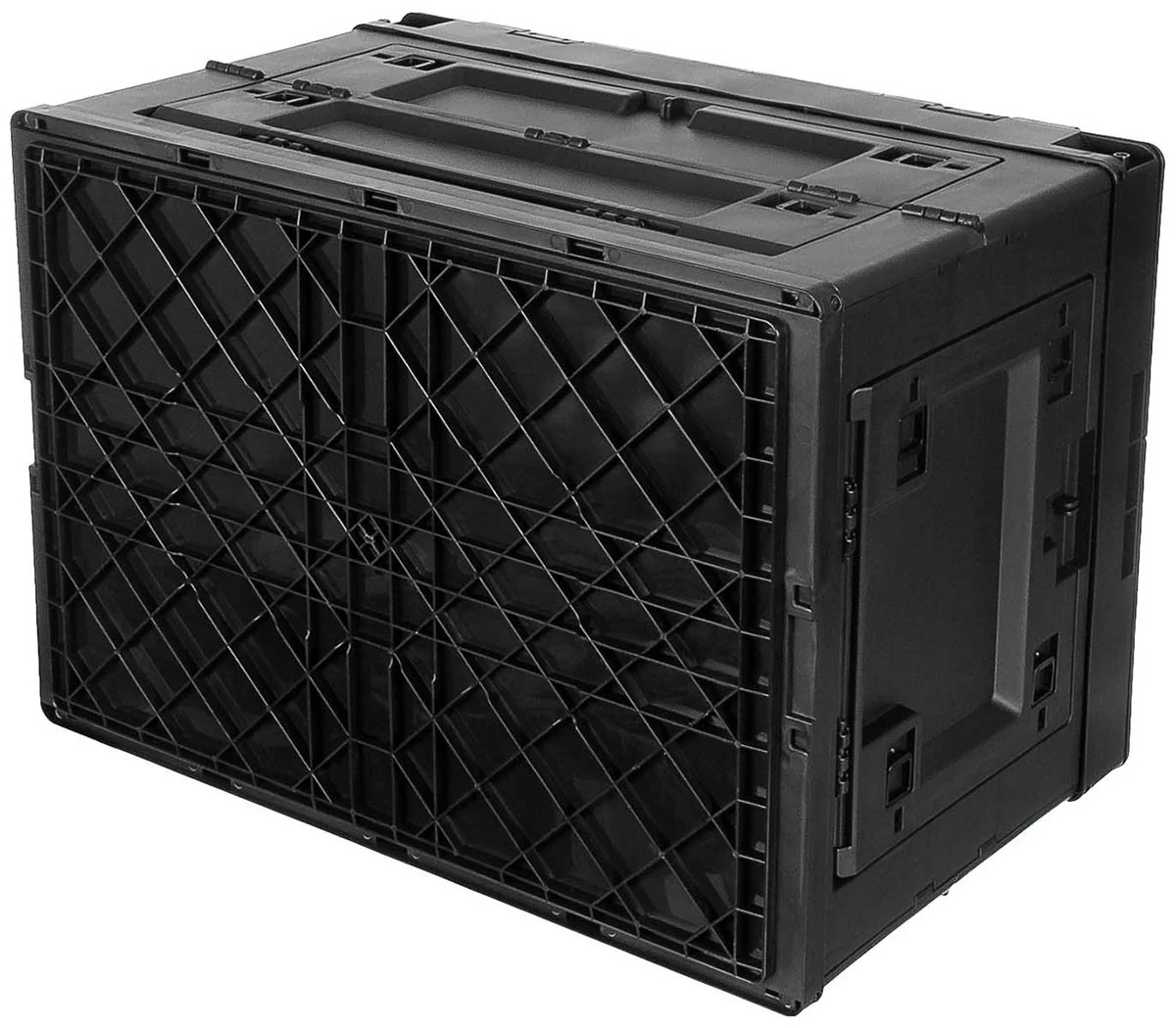 Foldbar plastkasse 60L - Sort - Billede 4