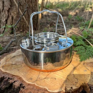 Bålkedel i rustfri stål - 0,9 liter og 1,5 liter - Cuma Gear Kettle