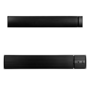 Eurom No-light varmepanel – 1800W/2400W/3200W – Manuel/Fjernbetjening – Carbon