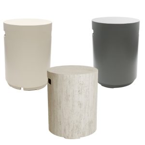 Happy Cocooning Gasflaskeskjuler – Rund – Antracit/Beige/Travertin