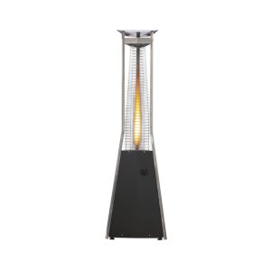 Terrassevarmer Kali med flamme – Sort – 10,2 kW – REST