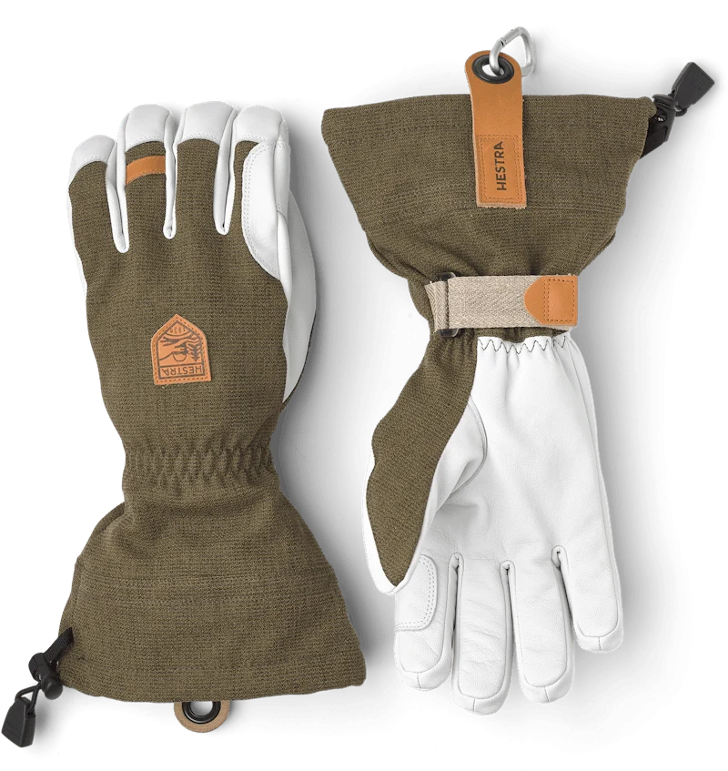 Hestra Army Leather Patrol Gauntlet Olive - Billede 2